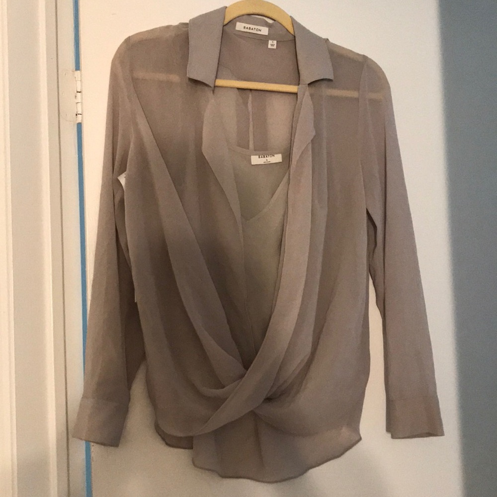 Aritzia Babaton Richardson Blouse